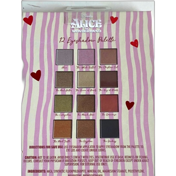 Disney Alice in Wonderland Eyeshadow 12 Shades Palette With Mirror New Sealed - Picture 7 of 9